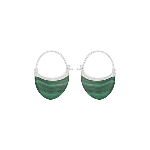 E-030 | Small Malachite Earrings